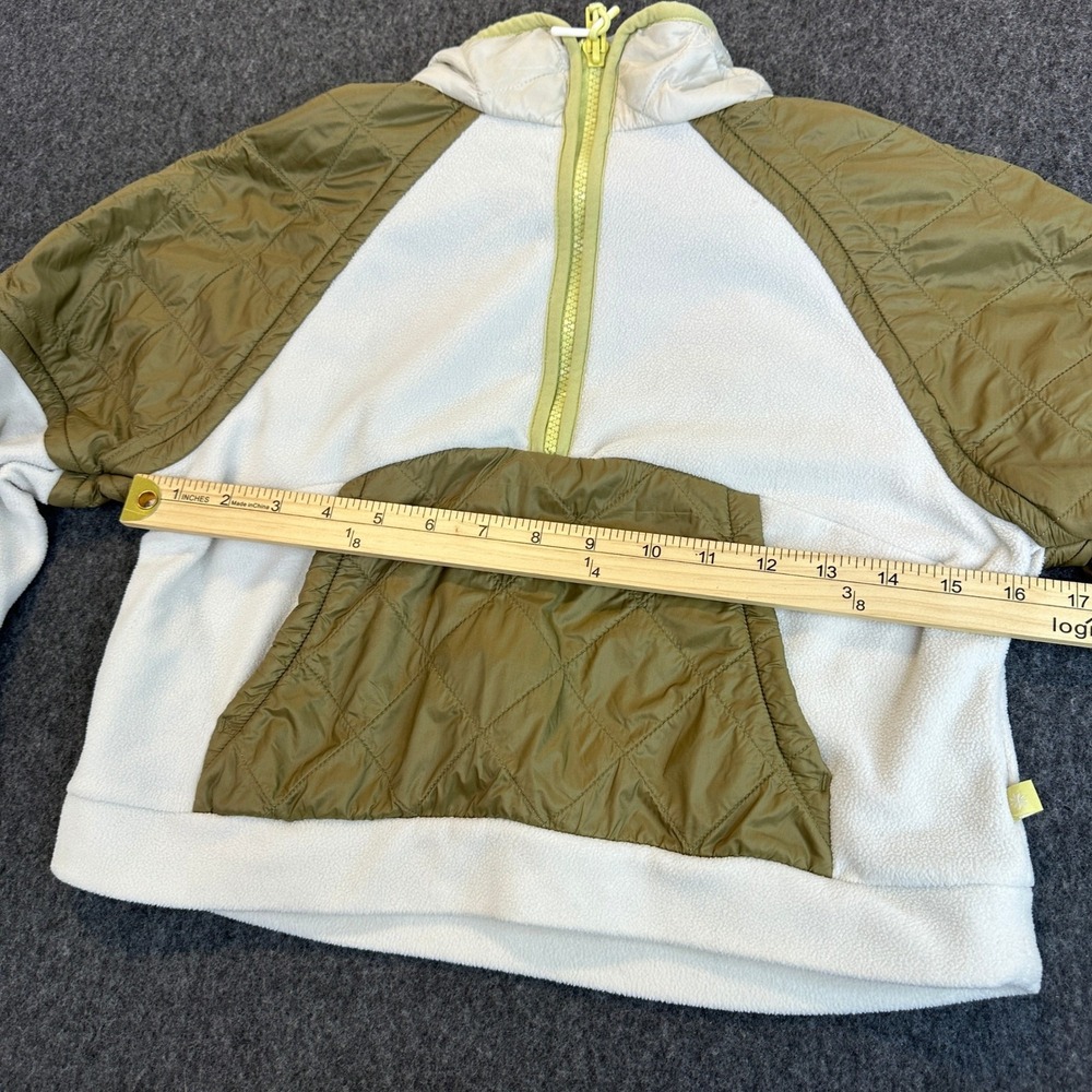 Athleta Girl Transition Half Zip Fleece Pullover Quilted Sweater Jacket M 8-10 - Picture 10 of 16